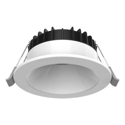 LED Downlight White 56mm x 114mm Tri-CCT 8W 900lm IP44 IK05
