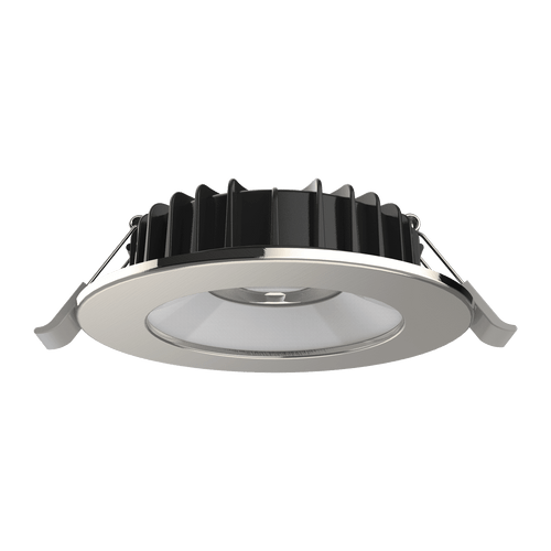 LED Downlight Chrome 35mm x 114mm Tri-CCT 8W 900lm IP44 IK05
