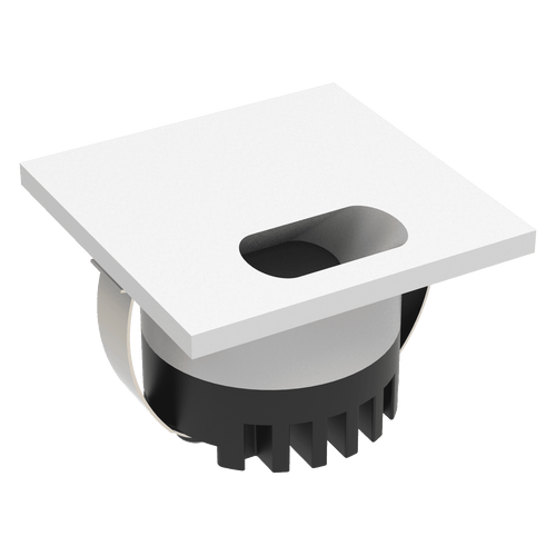 LED Step Light White Square 240V 3W Tri-CCT 30lm IP20
