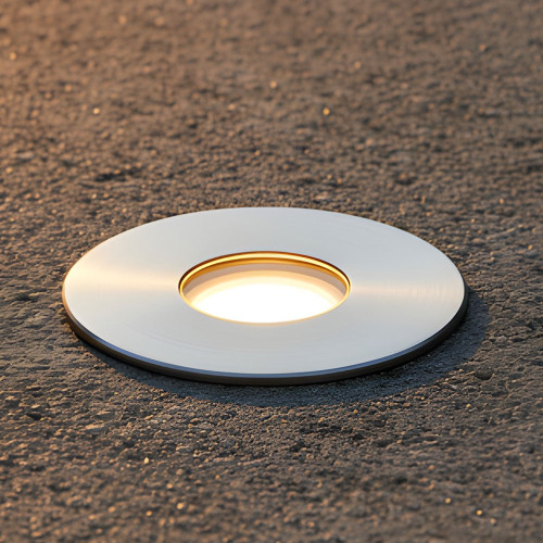 Inground Light 55mm Round Stainless Steel 2.5W Tri-CCT 150lm 12/24V IP67 IK10