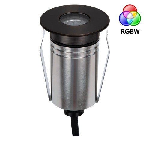 Inground Light 55mm Round Antique Brass 2.5W RGBW 24V IP67 IK10