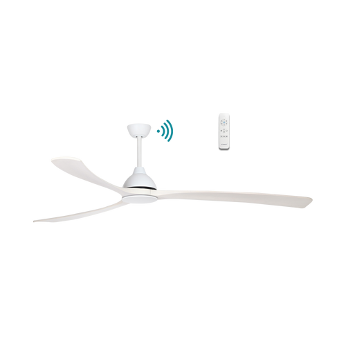 217cm 86-inch White DC Ceiling Fan Smart Remote Control 3 Blade 50W 6 Speed