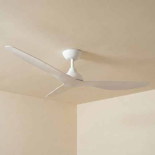 122cm 48-inch White DC Ceiling Fan Smart Remote Control 3 Blade 45W 6 Speed