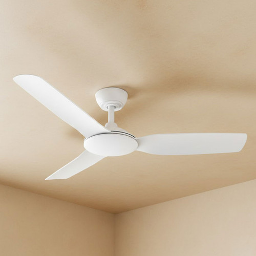 122cm 48-inch White Smart DC Ceiling Fan With WiFi Remote 3 Blade 33W 6 Speed
