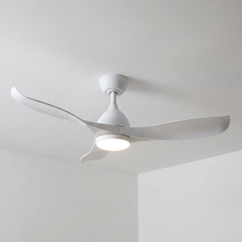 107cm 42-inch White DC Ceiling Fan With Light WiFi Smart Remote 3 Blade 34W