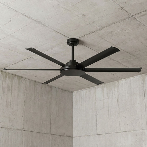 165cm 65-inch Black DC Ceiling Fan WIFI Remote Smart 6 Blade 55W 6 Speed