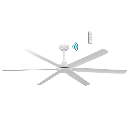203cm 80-inch White Smart DC Ceiling Fan WiFi Remote 6 Blade 55W 6 Speed