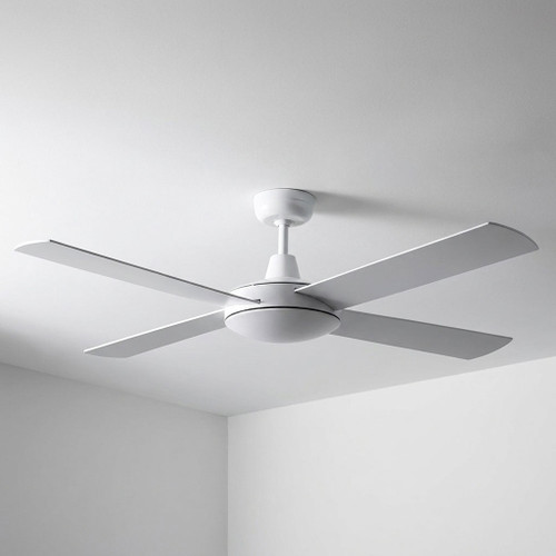 132cm 52-inch White AC Ceiling Fan 4 Blade 60W 3 Speed