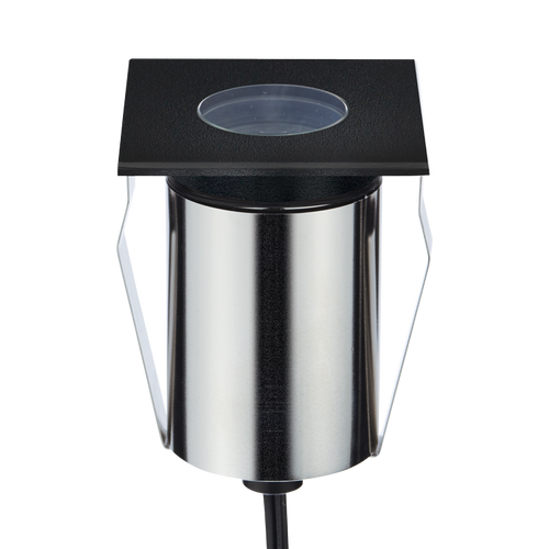 Inground Light 85mm Square Black Stainless Steel 6W RGBW 24V IP67 IK10