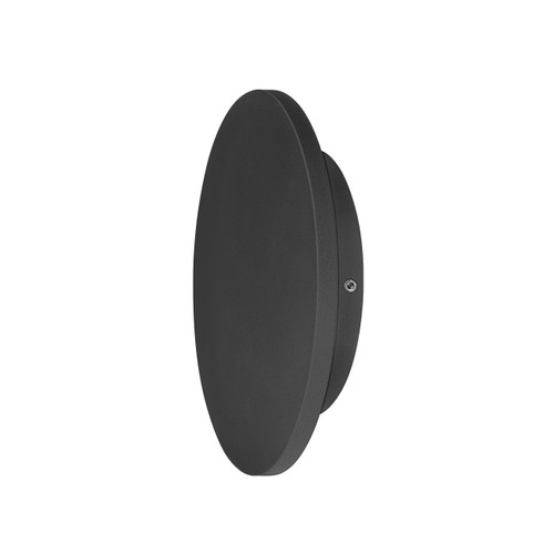LED Wall Light Black 6W Tri-CCT 490lm IP54 135mm