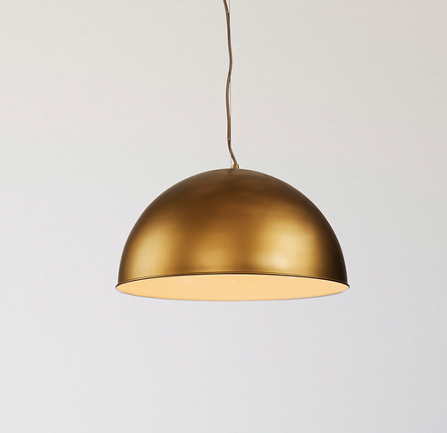 Pendant Light 50cm Gold Dome E27 60W