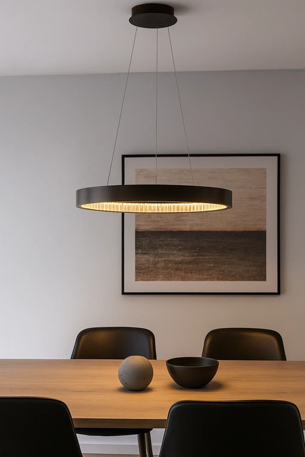 LED Pendant Light 60cm Bronze Crystal 30W 3000K 1445lm