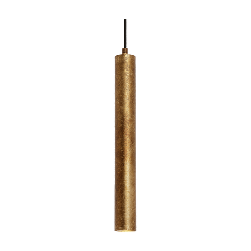 Pendant Light 50cm Gold Cylinder GU10 60W