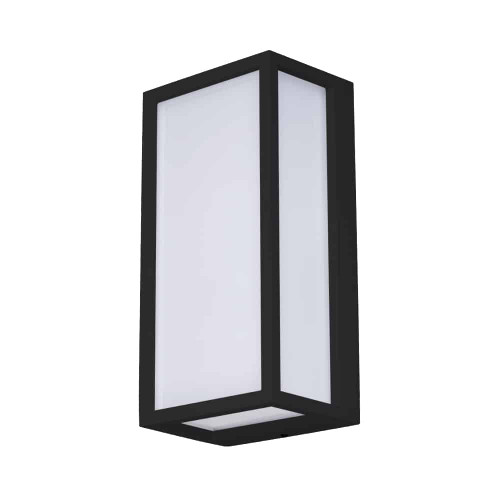 Wall Light Black 10W Tri-CCT 980lm 240V IP54 Non-Dimmable