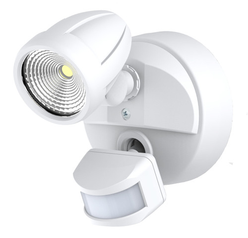 LED Security Light White 240V 12W Tri-CCT 1100lm IP54 With Sensor