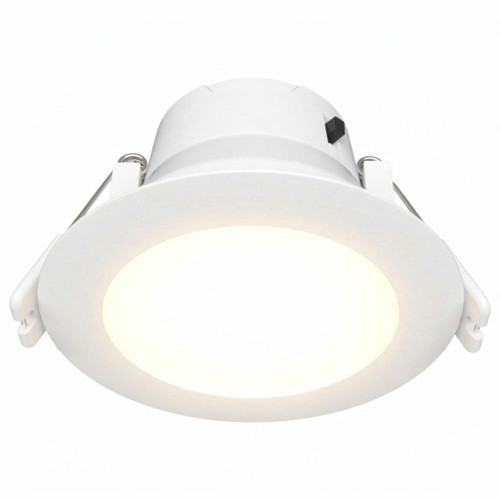 LED Downlight 6W Tri-CCT 590lm IP44 90mm White Commercial Grade