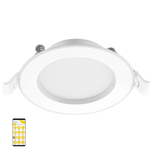 LED Downlight Zigbee 9W RGB Multi-CCT 740lm White IP44 110mm