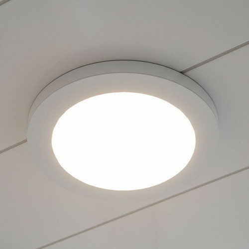 White Exhaust Fan 58W/100W With 19W Tri-CCT 1200lm 332mm Round