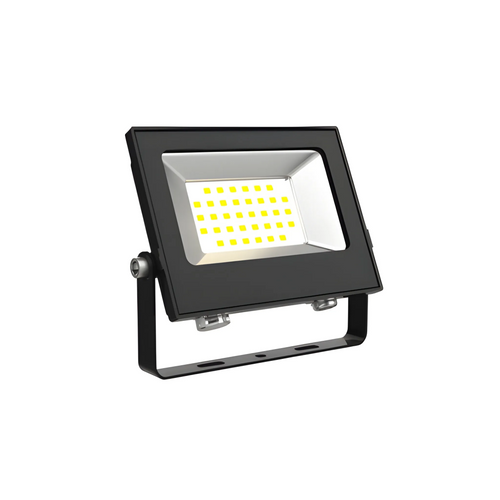 LED Floodlight Black Aluminium 4000K 30W 3000lm IP66