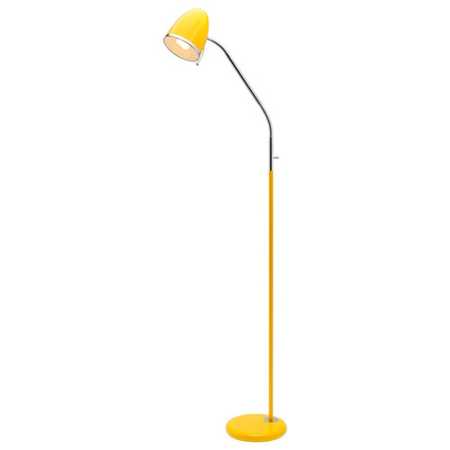Floor Lamp Yellow E27 28W 120cm Adjustable