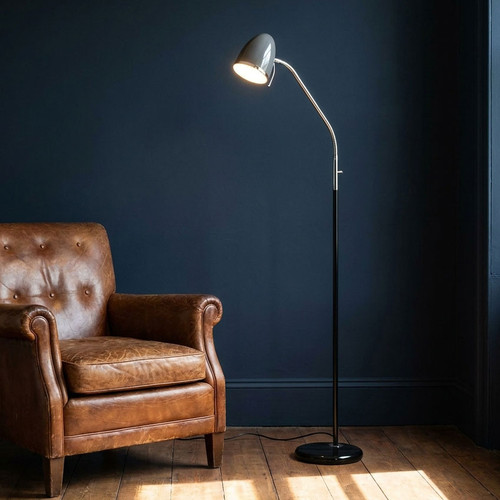 Floor Lamp Black E27 28W 120cm Adjustable