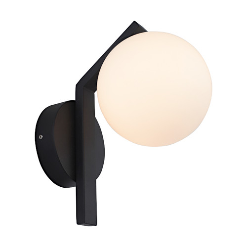 Wall Light Black Opal Glass G9 10W IP44