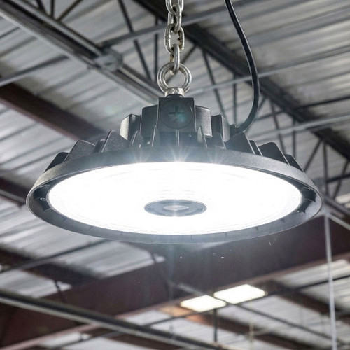 High Bay Light Black 240W Adjustable Dual-CCT 40800lm IP65 IK08 Commercial Grade