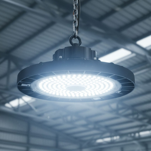 High Bay Light Black 150W Adjustable 24000lm 5000K IP65 IK08 Commercial Grade