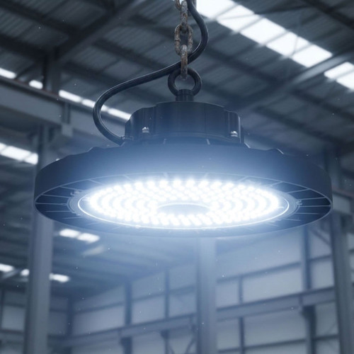 High Bay Light Black 200W Adjustable 32000lm 5000K IP65 IK08 Commercial Grade