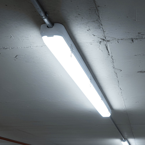 LED Batten Light White 1265mm 40W Tri-CCT 5024lm IP65 IK10