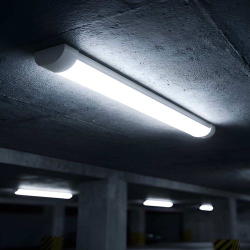 LED Batten Light White 120cm Slim 40W Adjustable Tri-CCT 5200lm IP20 IK06