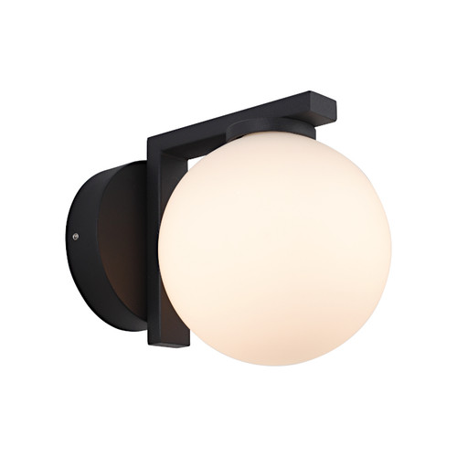 Wall Light Black Opal Glass G9 10W IP44 Reversible