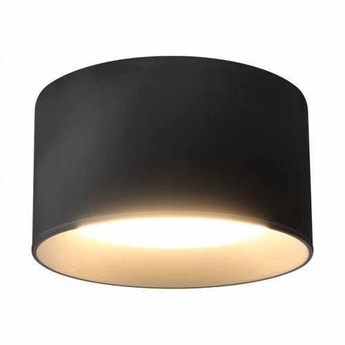 LED Downlight Black 115mm 8W Dual-CCT 807lm IP44 Dimmable Surface Mounted