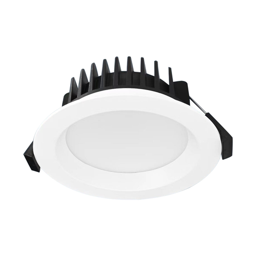 LED Downlight White 12W Tri-CCT 1200lm IP44 11cm Commercial Grade