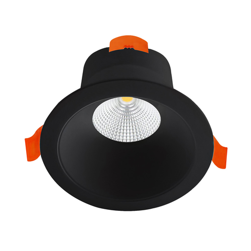 LED Downlight Black 10cm 9W Tri-CCT 800lm IP54 Dimmable