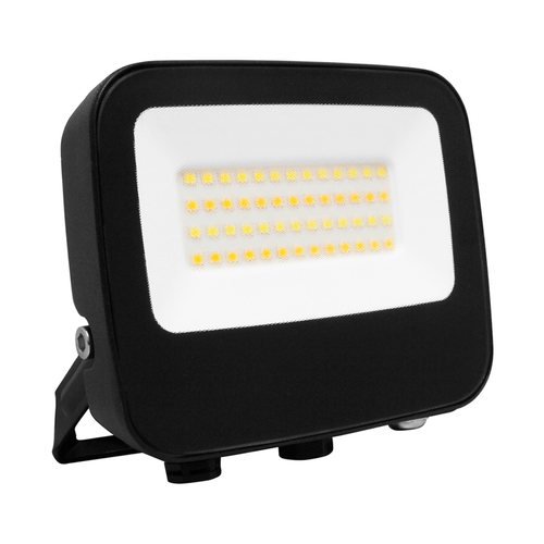 Flood Light Black Aluminium 30W/20W/10W Adjustable Tri-CCT 3900lm 240V IP65 IK08