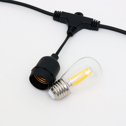 LED Festoon Globe E27 1W 2700K 45lm Clear Non-Dimmable IP20