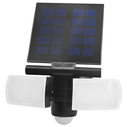 Solar Flood Light Black 5000K 450lm Motion Sensor IP44