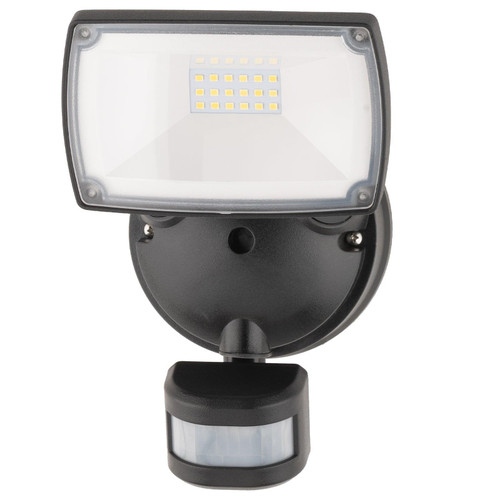 Flood Light With Sensor Black 15W 5700K 1600lm IP54