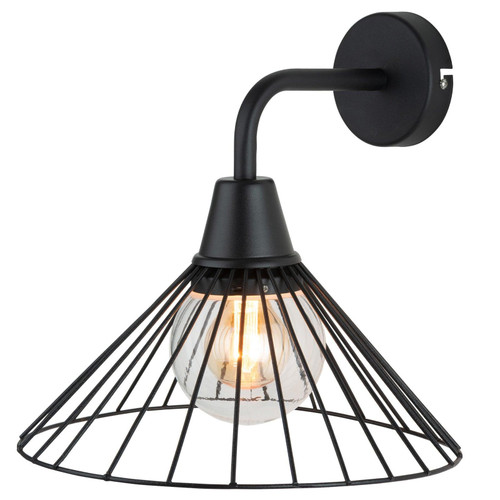 Wall Light Flare Design Black E27 60W IP44