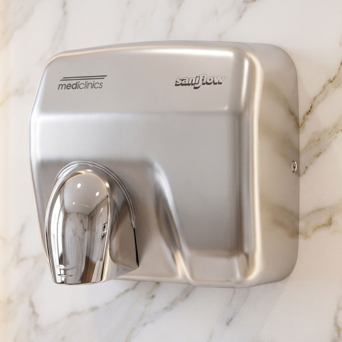 Hand Dryer Satin Stainless Steel Sensor Operated 2250W 25cm