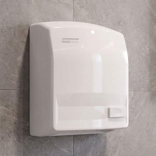Hand Dryer White Push Button 1640W 30cm