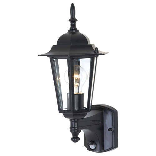 Coach Light Black With Sensor E27 60W IP44