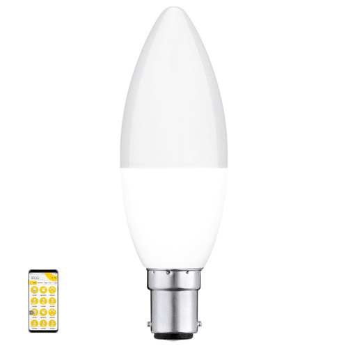 LED Candle Globe Smart Wi-Fi B15 4W 3000K 380lm White Dimmable
