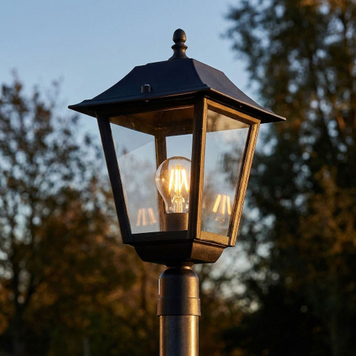 Lamp Post Black 240V E27 60W IP44 36cm