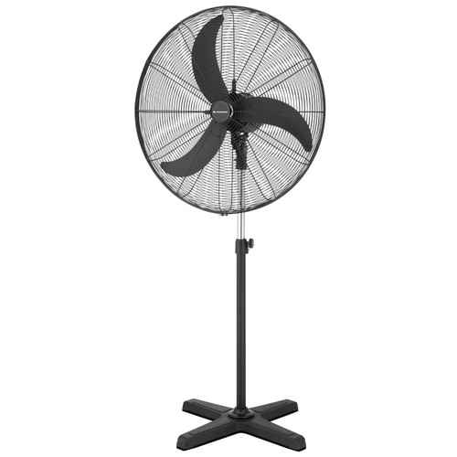 75cm 30-inch Black DC Pedestal Fan 3 Blade 130W Industrial