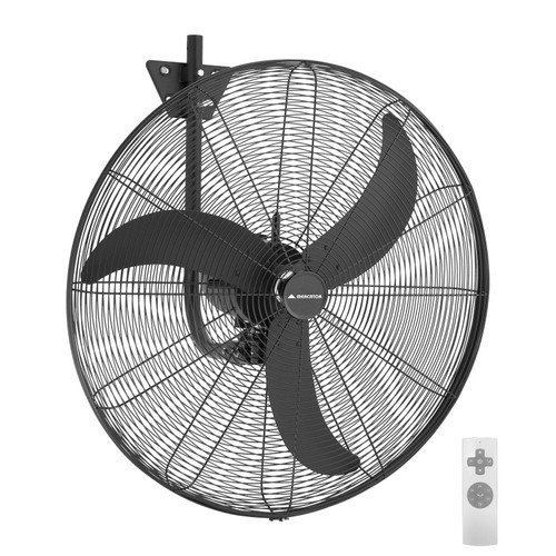 75cm 30-inch Black DC Wall Fan 3 Blade 130W Industrial