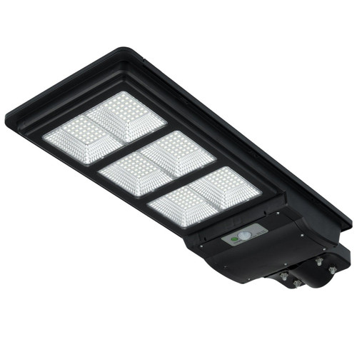 Solar Street Light Black 13W 2000lm 6500K IP65 Motion Sensor Remote Commercial Grade