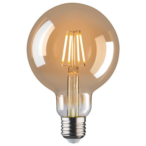 LED G95 Filament E27 4W 2700K 470lm Amber Non-Dimmable