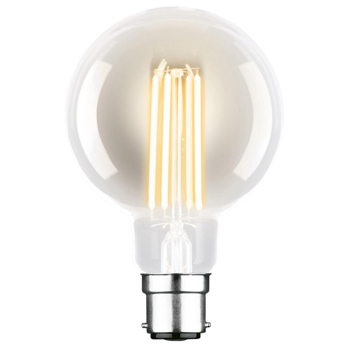 LED G95 Filament B22 7.5W 2700K 810lm Clear Dimmable